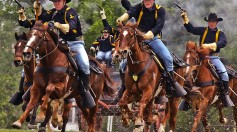 1st Air Cavalry cases colors for upcoming deployment
