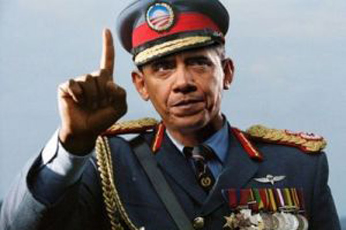 Диктатор Барак Обама. Снимок с сайта gopthedailydose.com