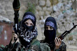 Девушки из женской бригады ISIS