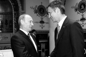 Владимир Путин и Йенс Столтенберг, будущий генсек НАТО