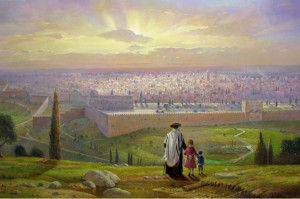  Восход солнца в Иерусалиме. Художник Александр Левин