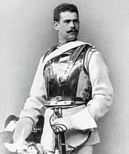 Вальтер Ратенау в парадной форме прусского Кирасирского полка Гвардейского корпуса