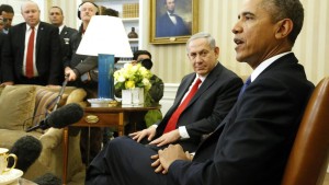 Барак Обама и Биньямин Нетаниягу. Белый дом, 3 марта 2014 года