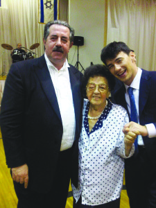 Ленке Ровт с сыном Алексом и внуком Филипом