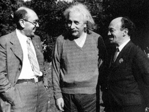 Ицик Фефер, Альберт Эйнштейн и Соломон Михоэлс. США, 1943 год