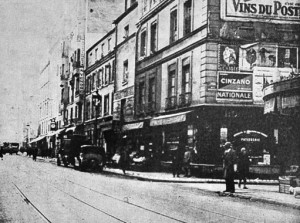 Париж, улица Севр. Справа видно кафе, где сидели советские агенты, следившие за генералом Кутеповым в день его похищения 