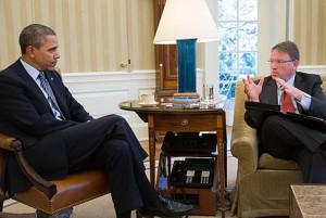 Барак Обама и Джеффри Голдберг