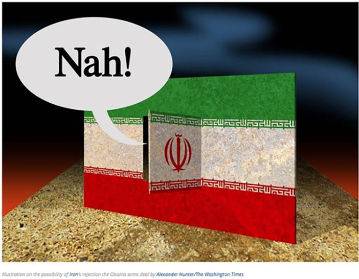 Иллюстрация возможности отказа Ирана от соглашения с Обамой