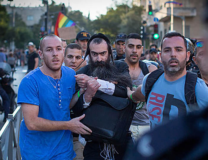 Арест Ишая Шлисселя после нападения на гей-парад в Иерусалиме