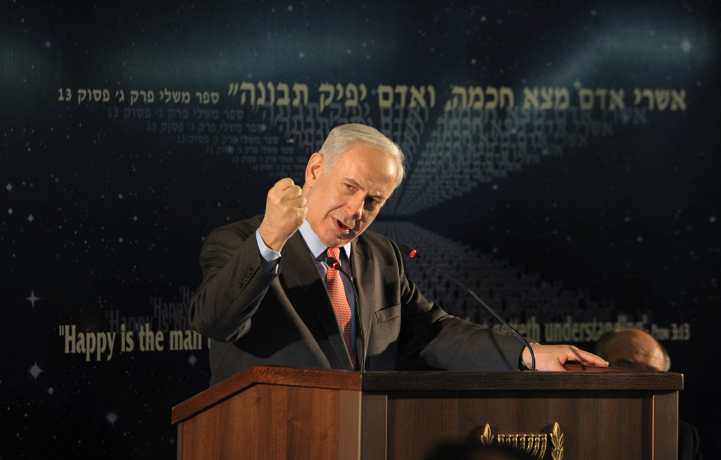 Israeli PM Benyamin Netanyah at the Technion in Haifa 20/03/2012 Photo Moshe Milner GPO