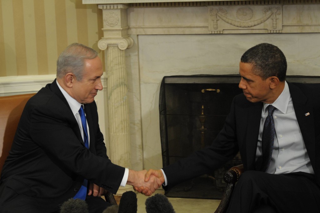 Meeting of Prime Minister Benjamin Netanyahu with US President Barack Obama at the White House in Washington DC. Photo: Amos Ben Gershom GPO