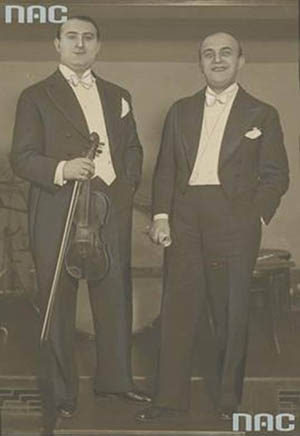 Артур Голд со своим кузеном Ежи Петерсбурским, 1933 год
