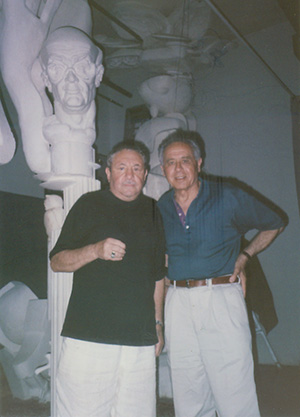 В мастерской скульптора, 1998 год