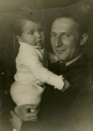 С папой, 1938 год