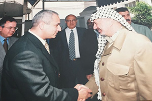На встрече с Ясиром Арафатом, 1997 