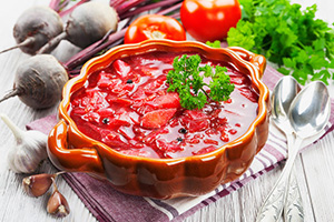 Borsh. Russian traditional dish