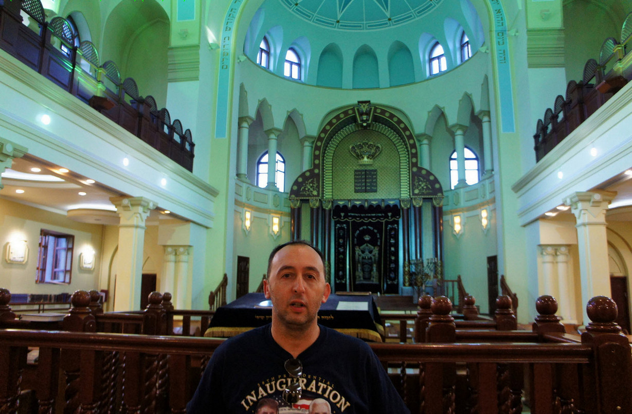 В Хоральной синагоге Харькова. Фото: Шимон Бриман.
