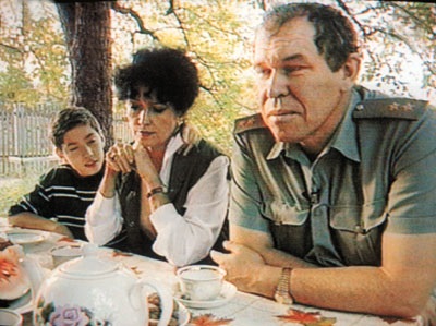Лев Рохлин с женой Тамарой и сыном