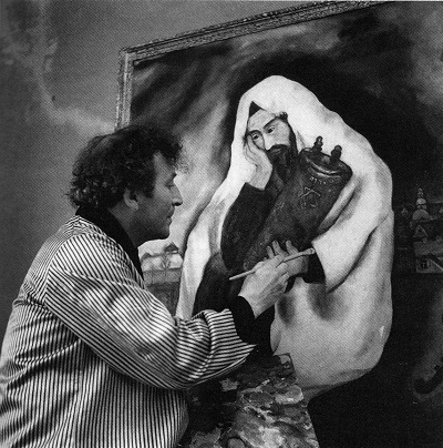 Марк Шагал пишет картину «Одиночество»