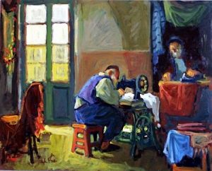 Avi Schwartz (Romania. Born-Israeli, 1938) The Tailor