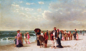 Песчаный берег Кони — Айленда. Samuel S. Carr (1837-1908). Фото: ngasanova.livejournal.com 