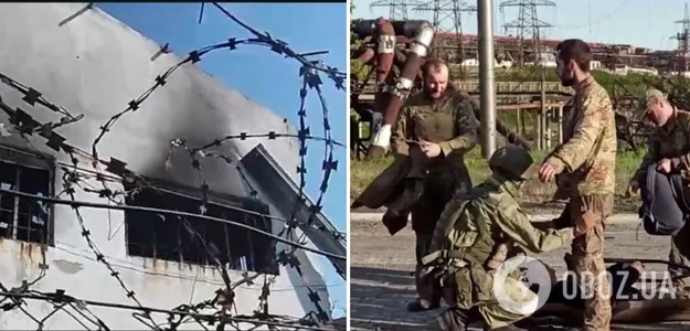 Колония Еленовка, на территории которой были взорваны "изнутри" пленные украинцы, в т.ч. бойцы Азова. Взрыв РоZZия подала миру как бомбежку ВСУ.