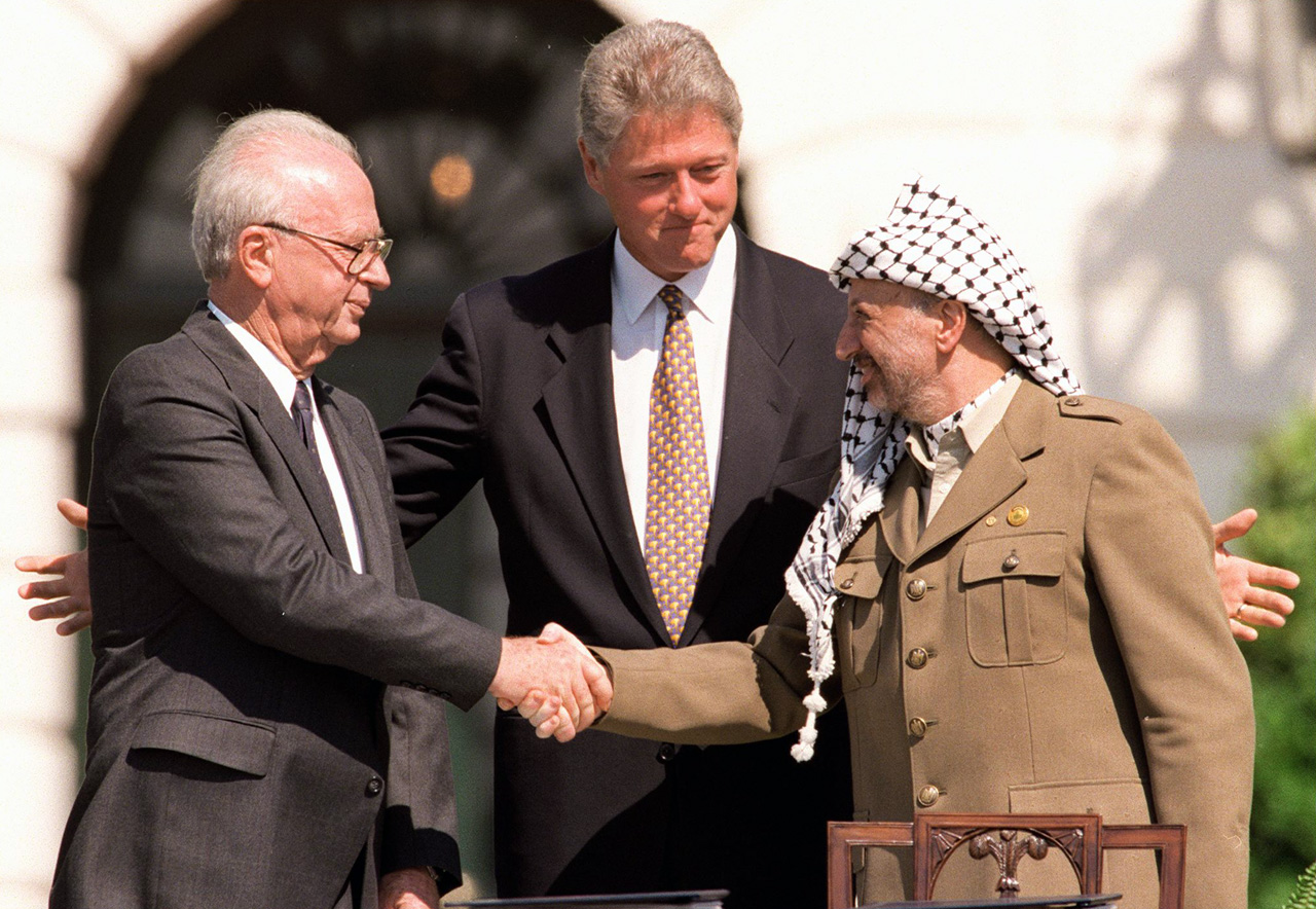 Встреча Арафата, Клинтона и Рабина, 1993 год