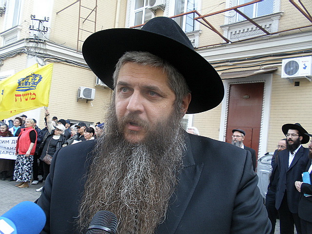 Рав Моше Асман, главный раввин Украины и синагони Бродского в Киеве.