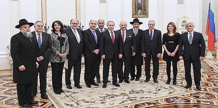 Встреча Владимира Путина с представителями ЕЕК в Кремле. Путин позвал всех евреев в Россию