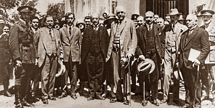 Х.Вейцман встречает лорда Бальфура в Тель Авиве. 1925
