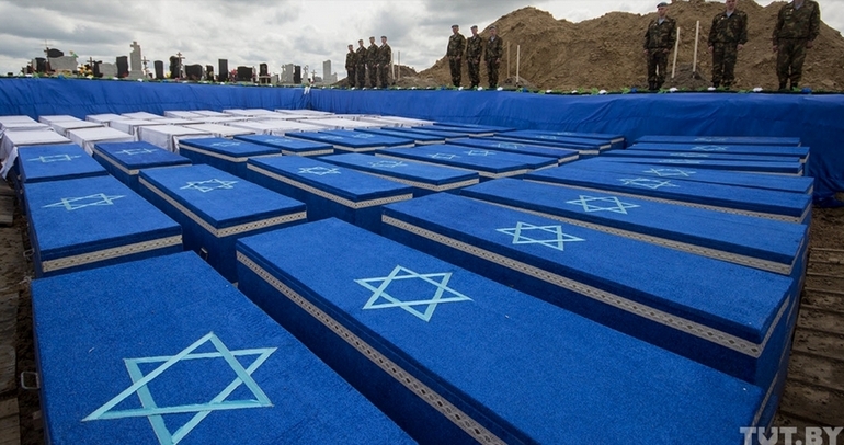Захоронение 120 ящиков с костями убитых евреев Бреста. Фото: Tyt.by