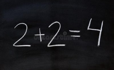 two-plus-equals-four-written-blackboard-handwritten-chalk-173183751