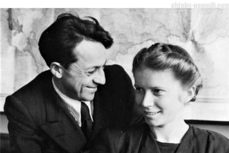 Исаак Соболев с Таней — 1947 г. Фото: mspru.org/pulicistika